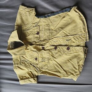 Casual button-down shirt short sleeves boys 12 18 months